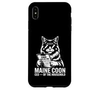 Maine Coon CEO della conformità umana domestica Custodia per iPhone XS Max