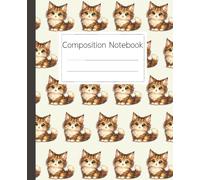 Maine Coon Composition Notebook: Cute Kitten Journal for Cat Lovers and Kids: Adorable Fluffy Cat Design Notebook for School, Work, and Creative Writing