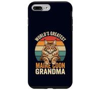 Maine Coon Grandma La più grande amante dei gatti retrò del mondo Custodia per iPhone 7 Plus/8 Plus
