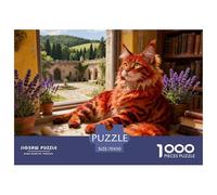 Maine Coon1000 Pezzi Di Puzzle Per Adulti E Adolescenti Cats Puzzle Sfidanti 70x50cm/1000pcs Tutta La Famiglia.