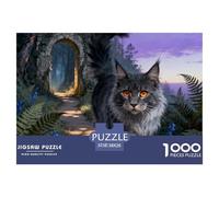 Maine CoonPuzzle 1000 Pezzi Per Adulti E Bambini Cats Giochi Stimolazione Cognitiva 38x26cm/1000pcs