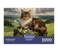 Maine CoonPuzzle Per Gli AdultiCats Giochi Educativi 70x50cm/1000pcs Tutta La Famiglia.