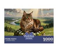 Maine CoonPuzzle Per Gli AdultiCats Puzzle Sfidanti 38x26cm/1000pcs Tutta La Famiglia.
