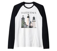 Maine Lighthouses Portland - Top carini, magliette e accessori Maglia con Maniche Raglan