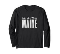 Maine Vacationland - Let's Just Go Tee, Top, Accessori Maglia a Manica
