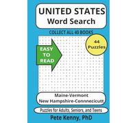 Maine-Vermont-New Hampshire-Connecticut Word Search Puzzle Book: Fun and popular historic cities and towns of New England