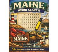 Maine Word Search Book: 50+ Maine-Themed Word Searches with Fun Facts on Every Page With Solutions, 8.5 x 11 inches large text