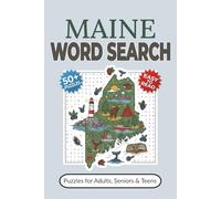 Maine Word Search Puzzle Book: Word Searches with Easy-to-Read Print about the Pine Tree State's Culture, History, Wildlife and More | 50+ Puzzles for Adults, Seniors & Teens | Fun Gift for Mainers
