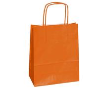 Mainetti Bags - 037443 - Shopper Twisted - maniglie cordino - 26 x 11 x 34,5 cm - carta kraft - arancio - Mainetti Bags - conf. 25 pezzi - 64924 - Conf. da 1 Pz. - 037443