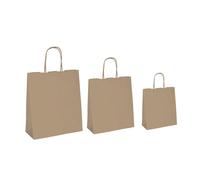 Mainetti Bags - 067105 - Shopper - maniglie cordino - 54 x 14 x 45 cm - carta biokraft - avana - Mainetti Bags - conf. 10 pezzi - 77529 - Conf. da 1 Pz. - 067105