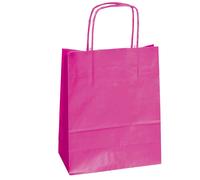 Mainetti Bags - 073885 - Shopper Twisted - maniglie cordino - 36 x 12 x 41 cm - carta kraft - magenta - Mainetti Bags - conf. 25 pezzi - 64926 - Conf. da 1 Pz. - 073885