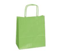 Mainetti Bags - 073953 - Shopper Twisted - maniglie cordino - 36 x 12 x 41 cm - carta kraft - verde mela - Mainetti Bags - conf. 25 pezzi - 62755 - Conf. da 1 Pz. - 073953
