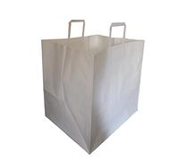 Mainetti Bags 91978 Scatola 150 Shoppers Carta Craft, 36 X 30 X 36 Cm, Flat Maxi, Bianco
