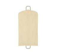 Mainetti Custodie Copriabiti, in Tessuto Cotone, con Cerniera Centrale, Antipolvere e Traspirante, Colore Naturale, Dimensione 60x110cm con Manici, 5 Pezzi per Confezione