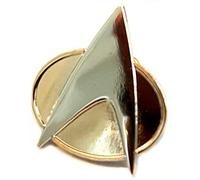 Mainly Metal Spilla placcata oro TNG Trek Next Gen Communicator (25 mm)