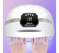 MainPi Lampada UV LED Unghie,268W Lampada per Unghie Con 4 Timer e Sensore Automatico,Professionale Fornetto Unghie con 45 LED,Lampada Asciuga Smalto Semipermanente Per Manicure/Pedicure