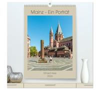 Mainz - Ein Porträt (hochwertiger Premium Wandkalender 2026 DIN A2 hoch), Kunstdruck in Hochglanz: Historische architektonische Attraktionen der Mainzer Altstadt