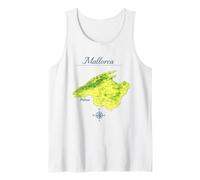 Maiorca Mappa - Palma Isola Baleari Canotta
