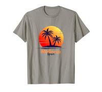 Maiorca Tramonto Isole Baleari Spagna Spiaggia Palme Maglietta