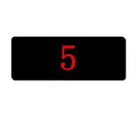 maiqu1983 Tappetino per Mouse Stuoia Grande Desktop Gioco Computer Scrivania Nero Rosso Gli Sport Calcio Numero (900 x 400 mm/35.43 x 15.74 inch, 5)