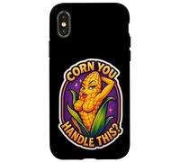 Mais caldo che gestisci questo mais pannocchia da donna sul gioco di parole della pannocchia Custodia per iPhone X/XS