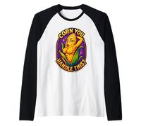 Mais Caldo Che gestisci Questo Mais pannocchia da Donna sul Gioco di Parole della pannocchia Maglia con Maniche Raglan