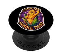 Mais caldo che gestisci questo mais pannocchia da donna sul gioco di parole della pannocchia PopSockets PopGrip Adesivo