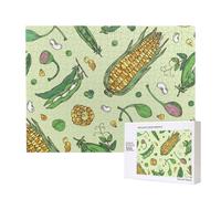 Mais, piselli, baccello, fagioli, baccello, cappero,Puzzle in legno da 500 pezzi, gioco di famiglia, puzzle per adulti e adolescenti, decorazioni per la casa