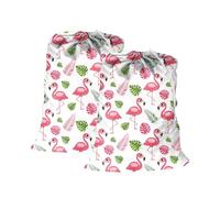 Maishijie Confezione da 2 sacchetti per biancheria in tessuto Oxford resistente, 50 x 70 cm, altamente resistenti, per riporre giocattoli, vestiti sporchi, coulisse con chiusura a cavo, riutilizzabili