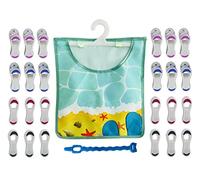 Maishijie Confezione da 24 mollette per bucato con impugnatura morbida, multicolore, robuste e antiscivolo, in plastica per asciugare i vestiti (Multicolore 3)