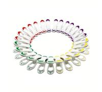 Maishijie Confezione da 24 mollette per bucato con impugnatura morbida, multicolore, robuste e antiscivolo, in plastica per asciugare i vestiti (Multicolore-02)