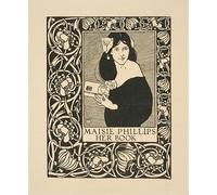 Maisie Phillips. Il suo libro (circa 1905) stampa poster di Joseph W. Simpson (24 x 36)