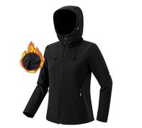Maisley Giacca In Softshell Da Donna Con Cappuccio traspirante impermeabile Femminile Softshell Tecnico Rivestimento Casuale del Cappotto Antivento Inverno