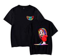 Maisley T Shirt 69 Tshirt con la Tendenza di a Maniche Corte SIXNINE T-Shirt da Studente Estivo Hip Hop Rapper Graphic Maglietta Tees Casual Camicia Uomo e Donna