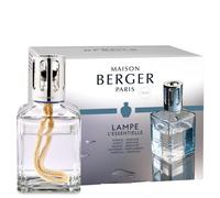 Maison Berger, Essentielle Carre, Set Lampada Catalitica + 2 Fragranze, Cristall
