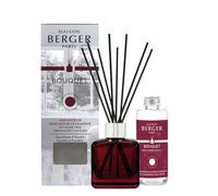 MAISON BERGER La mia casa senza odori di muffa, diffusore di profumo per ambienti - Flacone rosso con 6 bastoncini di profumo neri e bottiglia di ricarica da 100 ml