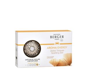 Maison Berger Paris Diffuseur Voiture Aroma Energy Zestes Toniques - Profumo per Automobile