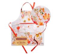 Maison d' Hermine Amarante - Grembiule da cucina in 100% cotone, con collo regolabile e tasca centrale nascosta, con lacci lunghi, per donne, uomini, chef (70 cm x 85 cm), bianco, 70 cm x 85 cm