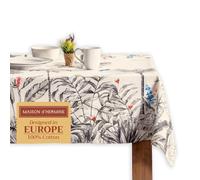 Maison d' Hermine Amazonia, tovaglia in 100% cotone, per cucina, cena, tavolo, decorazione per feste, matrimoni, giorno del Ringraziamento, Natale (rettangolare, 160cm x 220cm)