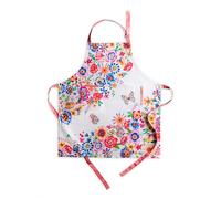 Maison d' Hermine Apron for women with Pocket 100% Cotton 27.50"x31.50" 1 Piece Adjustable Neck Strap & long ties Apron Men, Chef, Wedding, Cooking, Server Spring/Summer (Happy Florals - High Summer)