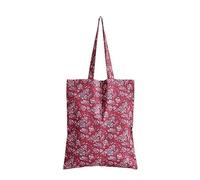 Maison d' Hermine Borsa tote da donna, 100% cotone, riutilizzabile, per la spesa, perfetta per la primavera e l'estate, 045 - Surya - Borgogna, 17" H x 14" W (Tote Bag), 8 - Surya - Borgogna