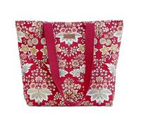 Maison d' Hermine Borsa tote in tela da donna in tela di cotone riutilizzabile borse della spesa con manico da viaggio regali di Pasqua, 54 - Marquise - Rosso, 17.7" L x 4" W x 14.5" H (Canvas Tote