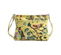 Maison d' Hermine Borse a tracolla da donna in tela di cotone borsa a tracolla per viaggio borsa a tracolla borsa a tracolla regali di Pasqua, 32 - Eden - Giallo, 12" L x 2.3" W x 9.4" H (Cross Body