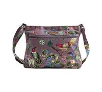 Maison d' Hermine Borse a tracolla da donna in tela di cotone borsa a tracolla per viaggio borsa a tracolla borsa a tracolla regali di Pasqua, 31 - Eden - Viola, 12" L x 2.3" W x 9.4" H (Cross Body