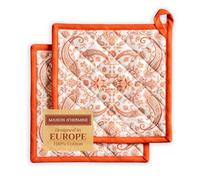 Maison d' Hermine Cachemire Pentola in 100% cotone con anello resistente al calore per barbecue, cottura al forno, griglia, barbecue, Ringraziamento e Natale (20cm x 20cm)