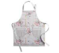 Maison d' Hermine Champ De Mars grembiule da cucina, 100% cotone, 1 pezzo con collo regolabile e tasca centrale nascosta, cravatte lunghe per donne/uomini, per chef, per la cucina (70cm x 85cm)