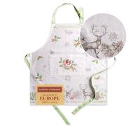 Maison d' Hermine Christmas Dew - Grembiule da cucina in 100% cotone, 1 pezzo, con collo regolabile e tasca centrale nascosta, cravatte lunghe per uomini e donne, cucina (70cm x 85cm)