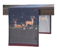 Maison d' Hermine Christmas Joy Runner da tavola in 100% cotone per feste, cene, vacanze, cucina, giorno del Ringraziamento, Natale (50cm x 150cm)