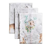 Maison d' Hermine Christmas Tradition - Set di 3 asciugamani da cucina in 100% cotone, per bar, per il giorno del Ringraziamento, Natale (50 cm x 70 cm)