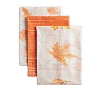 Maison d' Hermine Colors Of Autumn 100% cotone Set di 3 strofinacci multiuso da cucina morbidi e assorbenti, strofinacci da bar per Natale e giorno del Ringraziamento (50cm x 70cm)